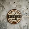 Metal Decorative Tag Vintage Garage Sign with Wrench Design Large Retro Distressed Wall Art for Bar Counters Tool Corners Man Cave Workshop Decor