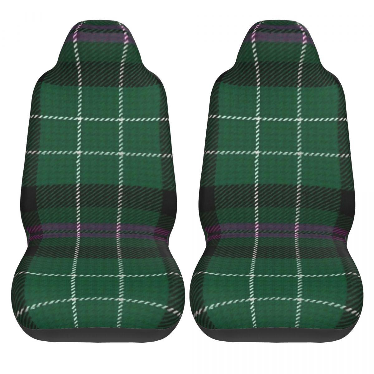 Tartan 2 priekšējo automašīnas sēdekļu pārvalki