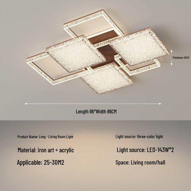 Pre-owned Retro Crystal Ceiling Light for Living Room, Dining, Study, or Bedroom