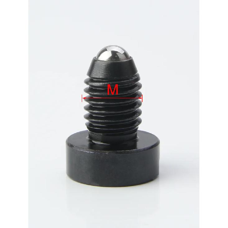 

5pcs M4 M5 M6 M8 M10 M12 Bolt Stainless Steel/Carbon Steel Slotted Spring Ball Plunger Grub Point Set Screw Bolt ST-M4(5pcs)