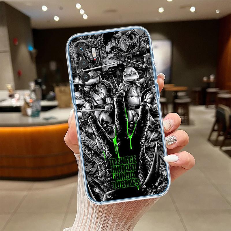 RE61 TMNT Transparent Phone Case for Samsung Galaxy A04 A04S A14 A23 A34 A54 M23 M33 M52 M53