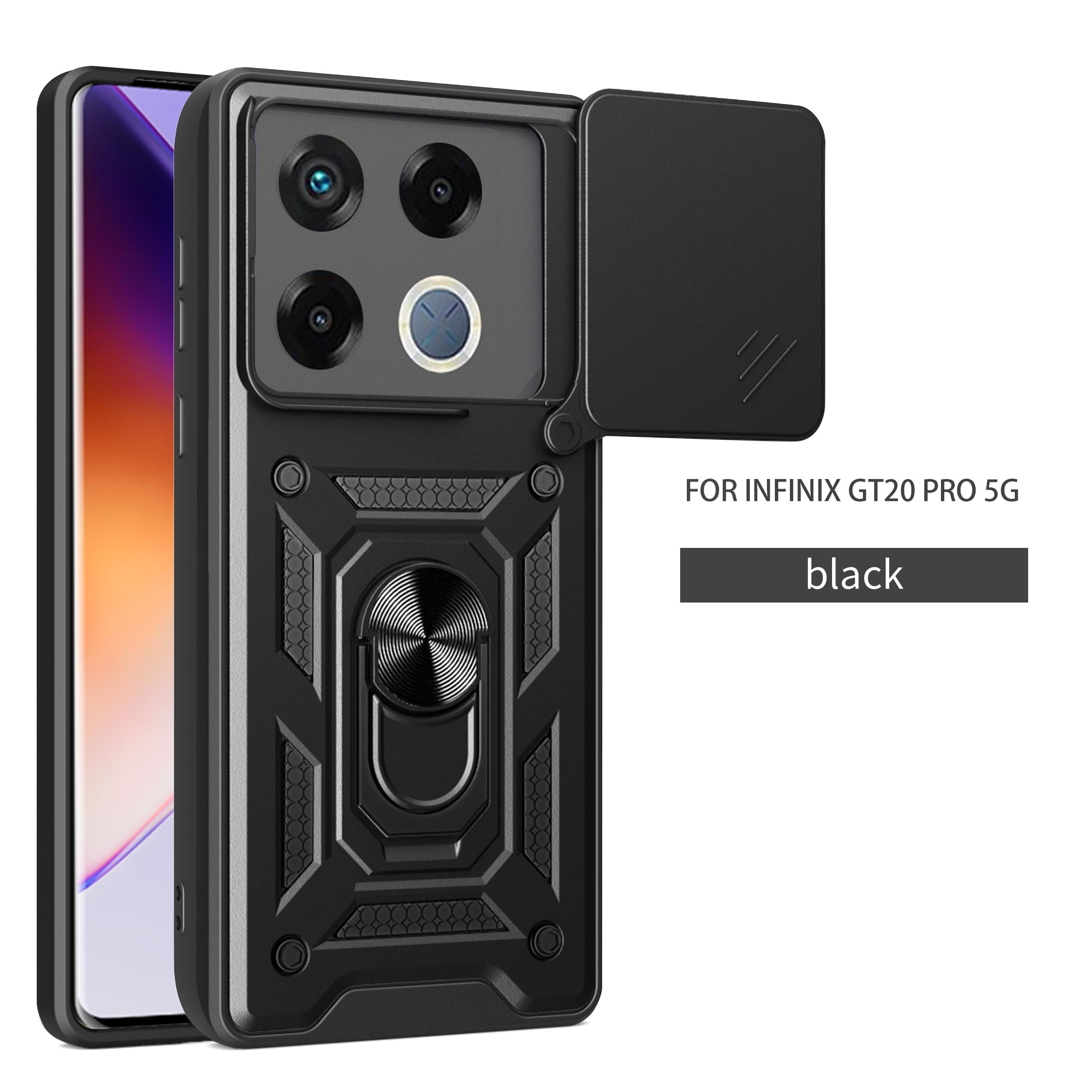 

Чехол для Infinix GT 20 Pro Чехол-крышка для Infinix GT 20 Pro Магнитное кольцо-держатель Бронированный чехол для телефона Защита камеры сдвижной задняя крышка Infinix GT 20 Pro