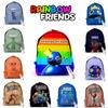 Roblox Rainbow Friends Robuster Polyester-Rucksack Schultasche Reise Weihnachtsgeschenk