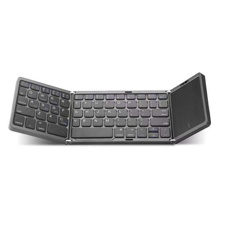 Ultra-Thin Bluetooth Tri-Fold Keyboard with Touchpad – Universal for Phone/Computer, Portable & Wireless