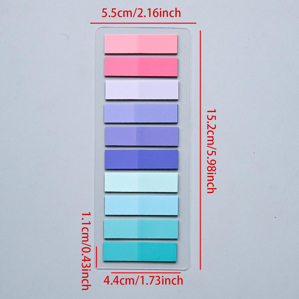200-4200Pcs Transparent Colorful Index Creative Memo Pads Office School Stationery Self-Adhesive Stickers Sticky Note Pads