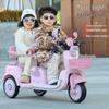 Double Electric Motorcycle for Kids - Battery-Powered Ride-On Toy