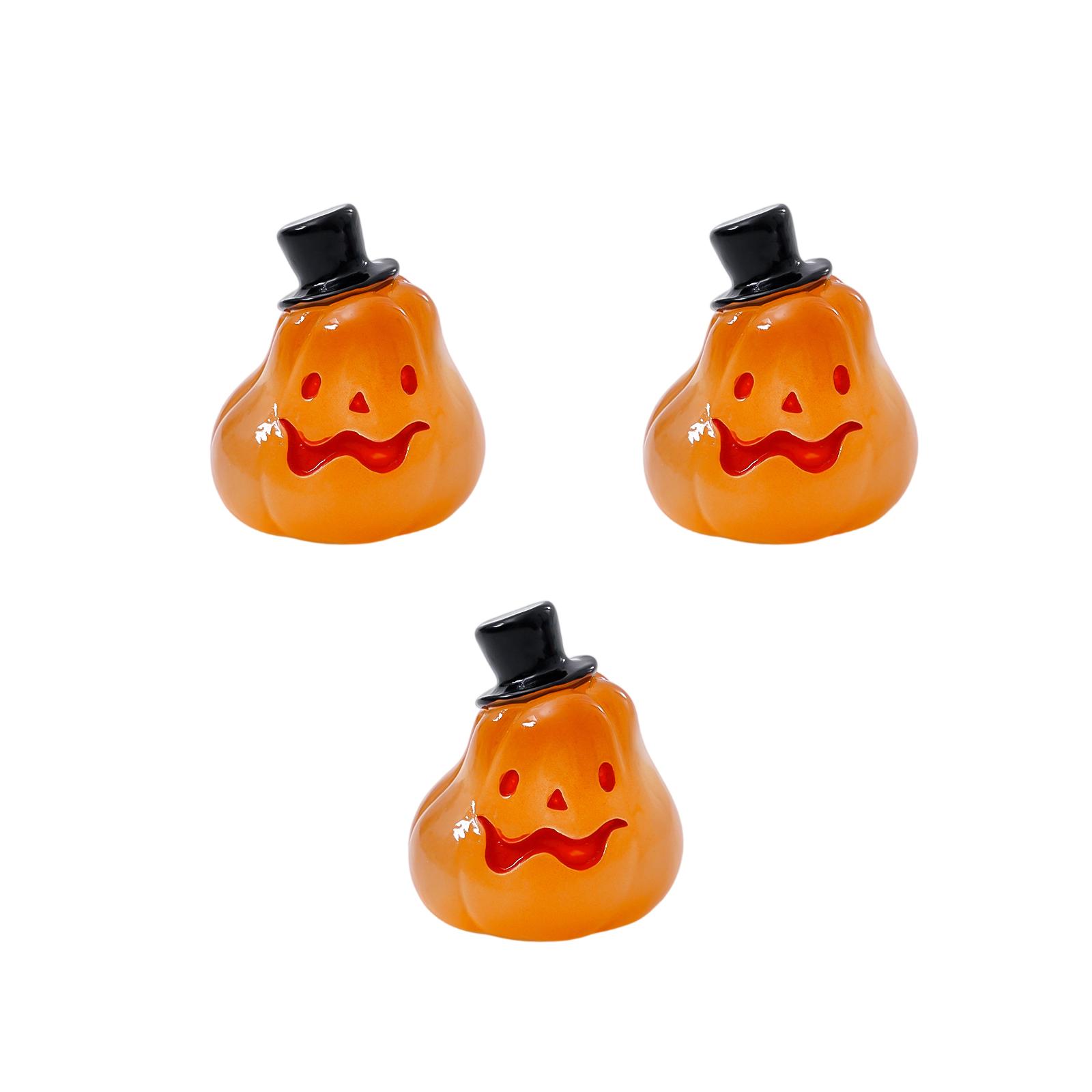 

3 шт. Микро Забавные Украшения, Светящиеся Милые Украшения в виде Тыквы и Морского Зайца One Size