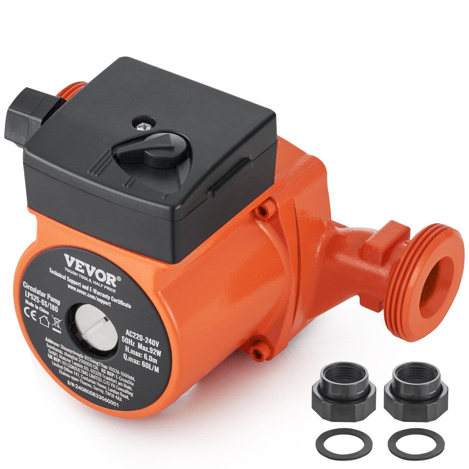VEVOR LPS25-6S-180 Hot Water Recirculating Pump