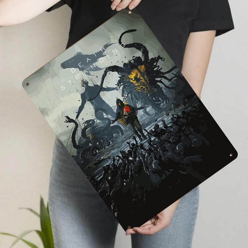

Death Stranding Game Art Metal Tin Sign Living Room Study Wall Decor Home Decoration Poster 20x30cm（7.8x11.8inch）