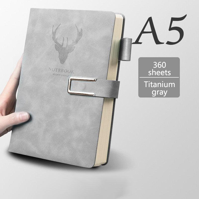 A5 Leather Notebook Diary Custom Logo Business Journal Writing Genuine Leather Handmade