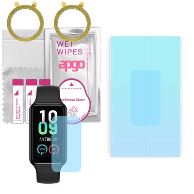 2x Apgo HD HQ FLEX Ultra-Clear Screen Protector for Amazfit Band 7, Hydrogel Film, Flexible, Soft TPU with Positioning Layer Easy Installation