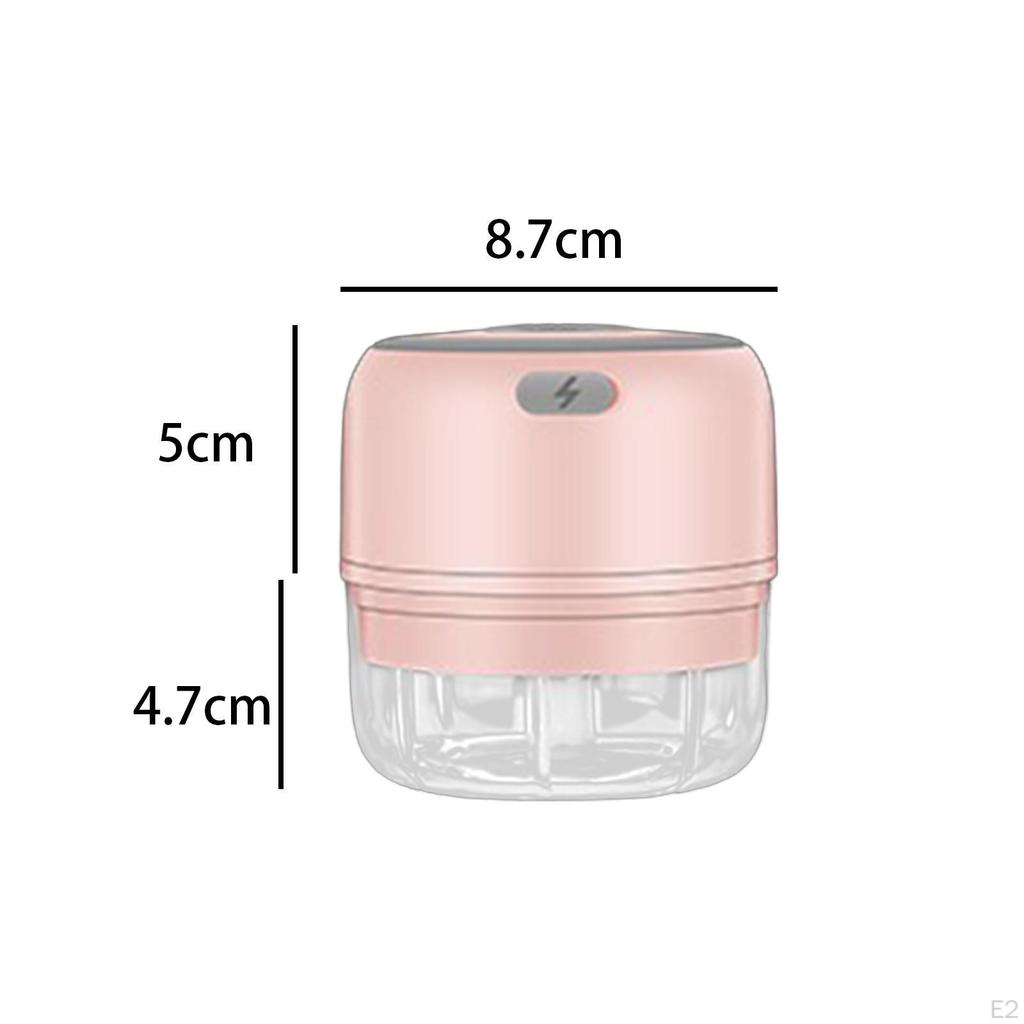 Portable Garlic Chopper Gadget Waterproof Crusher Food Mincer Cutter USB Shredder for