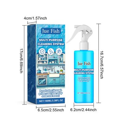 JUE FISH Prodotti per la pulizia Detergente per grassi da cucina Detergente schiumogeno multiuso Detergente multiuso per cucina Potente detergente a bolle