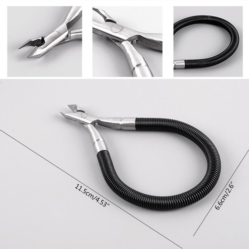 Tronchesine per Cuticole Acciaio Inossidabile Taglia Cuticole Taglia Cuticole Pinzette Rimuovi Pelle Morta Forbici Strumento per Manicure Pedicure