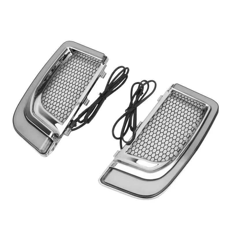 Motorrad LED Tagfahrlicht Blinker Verkleidung Untere Gitter Für Harley Touring Street Electra Glide CVO Limited 2014-2022
