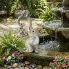 3PCS Cartoon Elephant Ornaments Resin Elephant Family Figurine  Garden Balcony