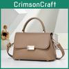 Pu Small Shoulder Bag With Top Flap And Inner Zipper Pocket For Daily Use