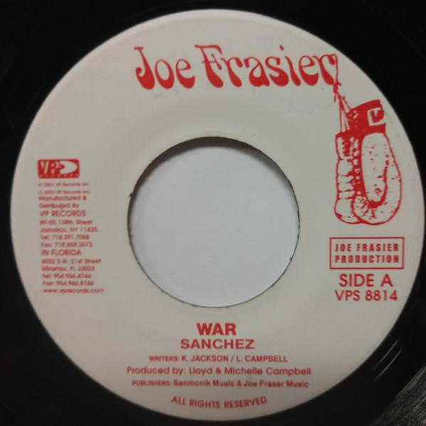 

7inch Record SANCHEZ - War NONE Joe Frasier 2003 Japan Reggae, Ska & Dub Used