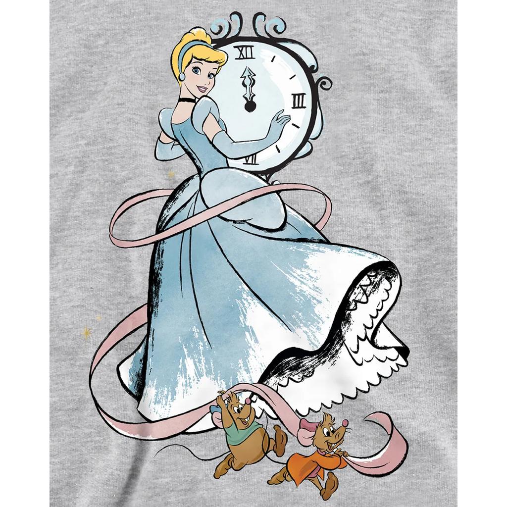 Cinderella Childrens/Kids Clock Strikes Twelve Jaq And Gus Heather Hoodie