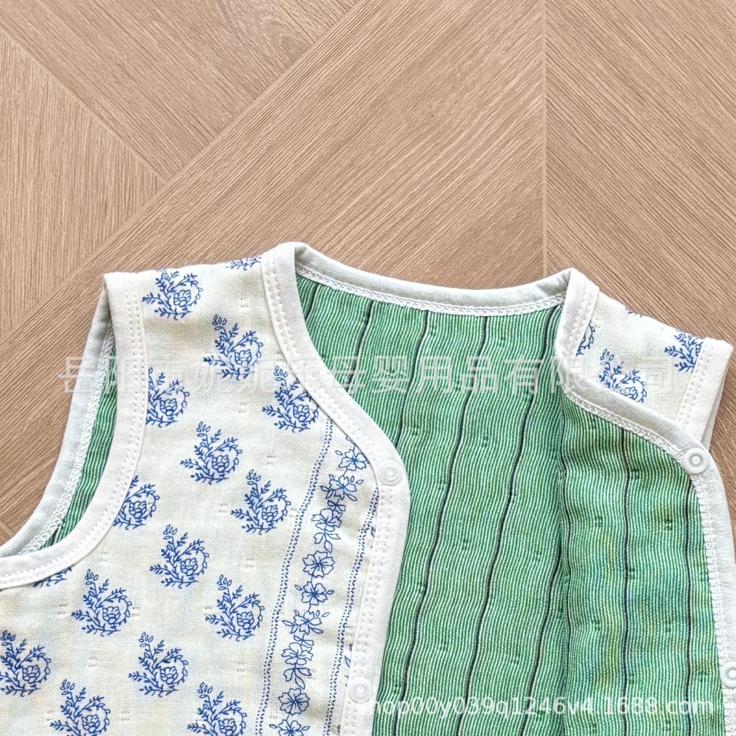 

Pure Cotton Infant Toddler Sleeveless Vest - Baby Boys & Girls Spring/Autumn Camisole with Belly Protection. 73 cm