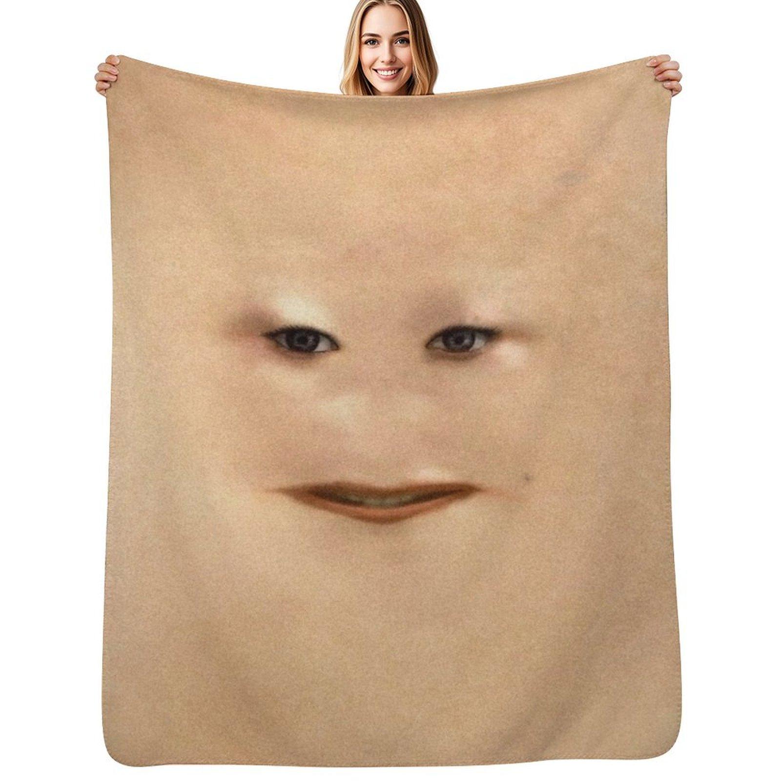 Cassandra - Moisturize Me Throw Blanket Lightweight Warm Blanket for Indoor Outdoor Use Size: 75*100cm, Weight: 230 GSM