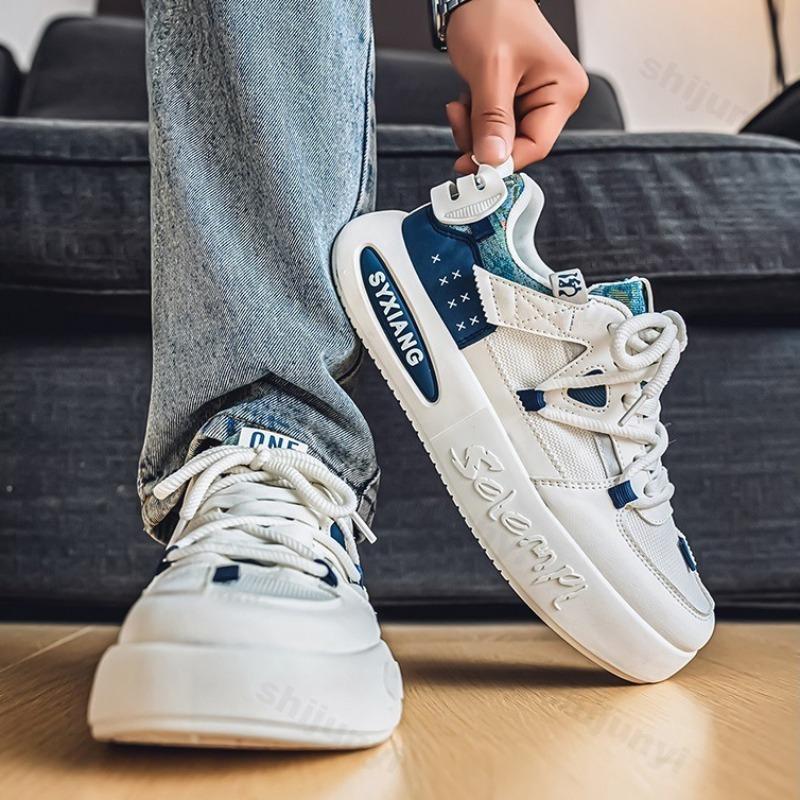 Fashion Men's Fashion Casual Sports Shoes 2025 New Summer Mesh Breathable Versatile Thick Sole Shoes Low Top Comfortable Chunky sneakers