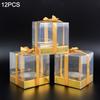 12pcs Transparent Cake Box Cupcak Dessert Pastry Baking Packaging Boxes Container Wedding Birthday Party Supplies Gifts Decor