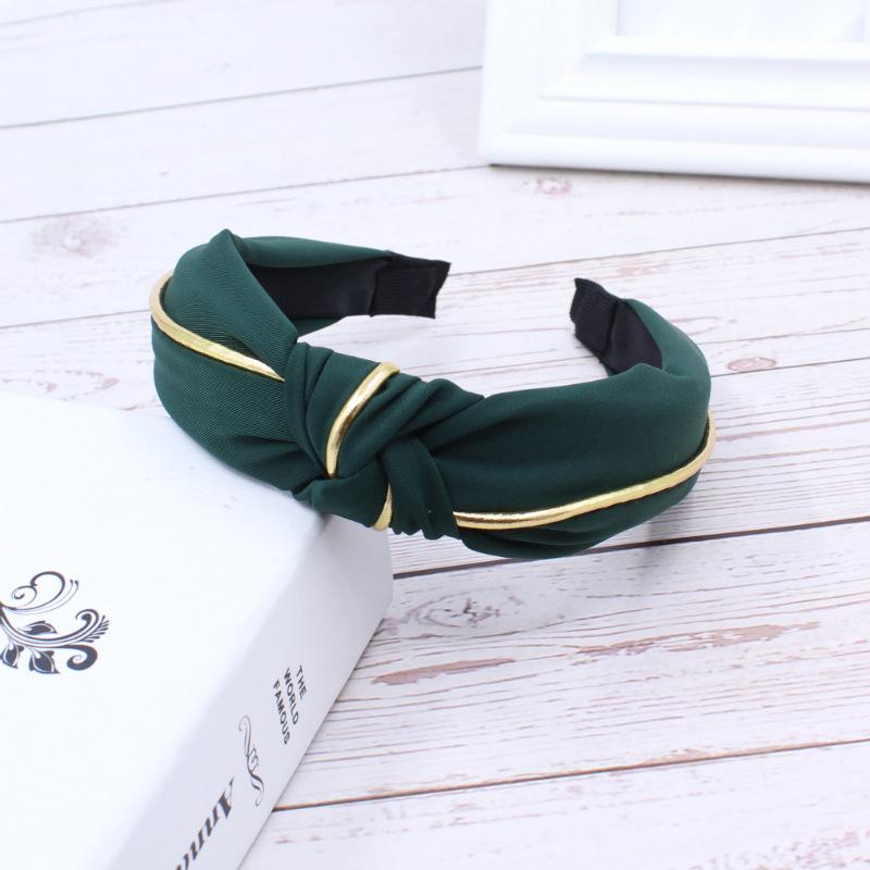 Fabric headband female Yiwu headdress jewelry autumn and winter feeling wide edge versatile high skull top headband hairpin