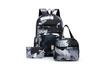 New Large Capacity Backpack for Men Women Students Travel Laptop Bag Korean Style Casual 3-Piece Set Lightweight Water-Resistant Daypack