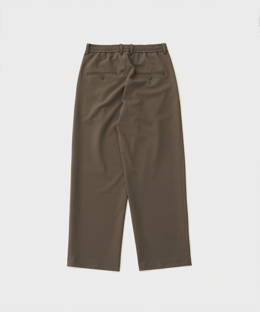 ANOTHER OFFICE Habana Banded Slacks (Dark Khaki)