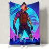 Game HHotline MMiami Throw Soft Warm Flannel Throw Blanket Multiuse for Sofa Bed Office Nap