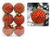 6Pcs/Set Gift Xmas Tree Decoration 6cm Christmas Spheres Pendant  Party Decoration