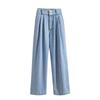 MOJTA Women Spring Autumn Plus Size Casual Loose Pants Hight Waist Jeans