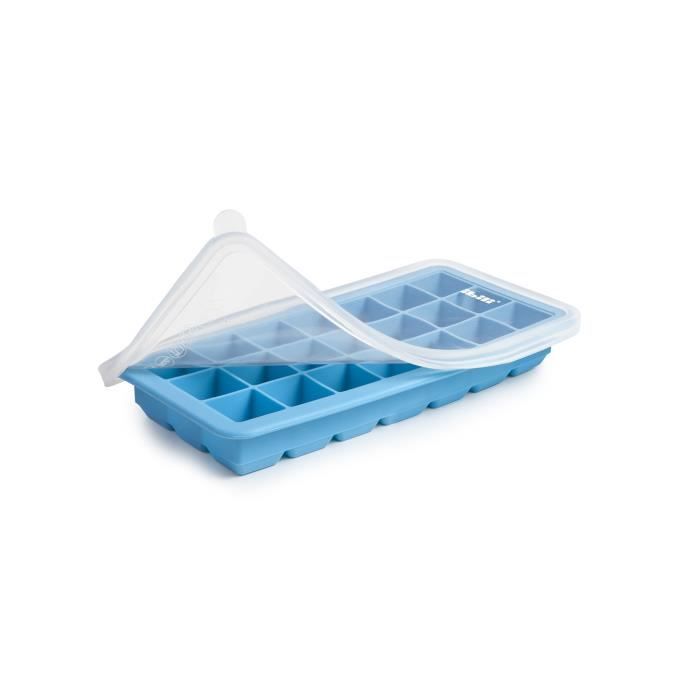 Moule à Glaçons - IBILI - 860621 - 21 x 14 cm - 100% Silicone - Couvercle Inclus