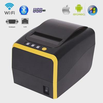 Imprimante thermique de reçus Bluetooth et Wi-Fi 80 mm - Montage mural pour la restauration, les plats à emporter et les supermarchés