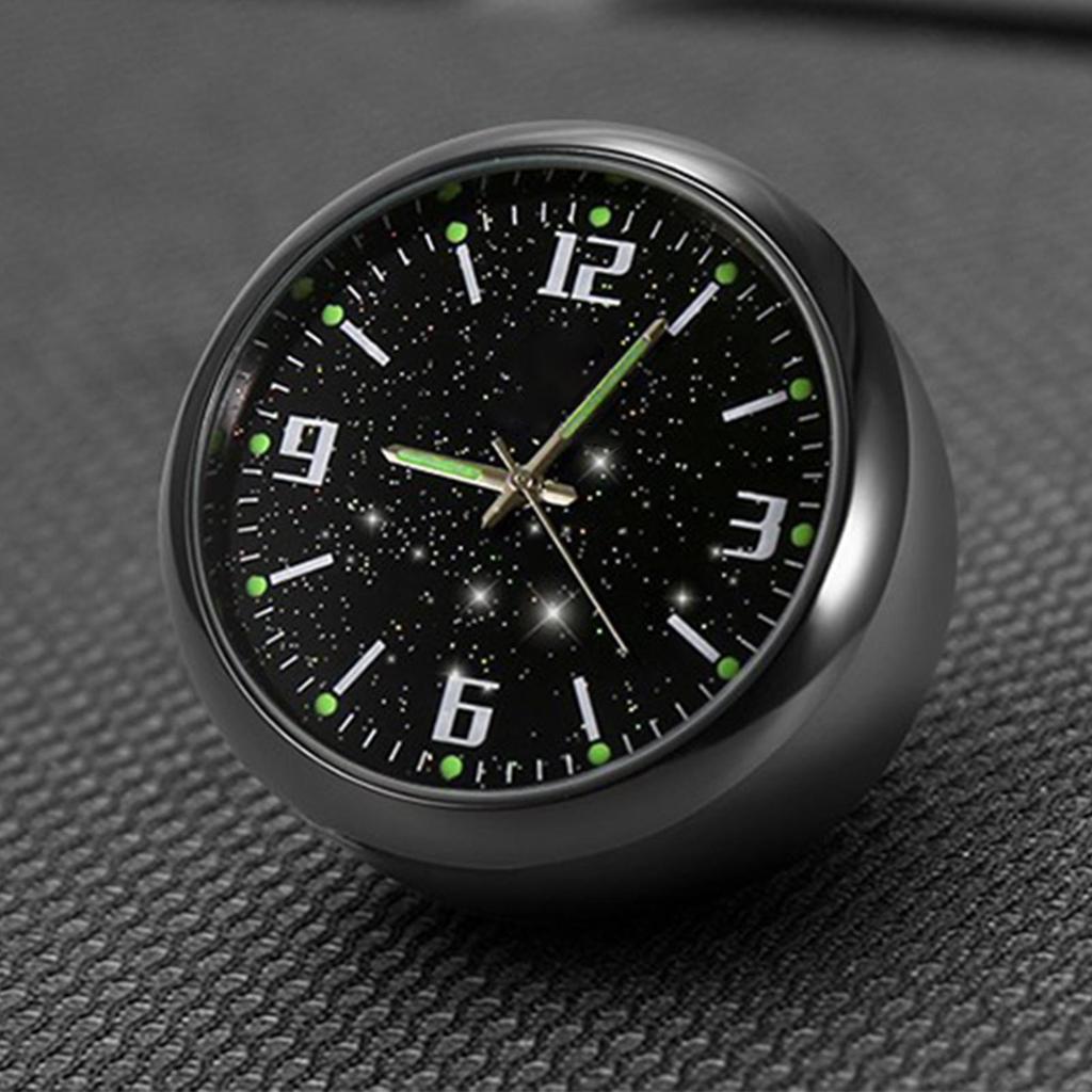Car Clock Watch Glowing Accessories Stick On Car Vent Dashboard Clock For Travel Driving Commuting Touring Men Women Drivers