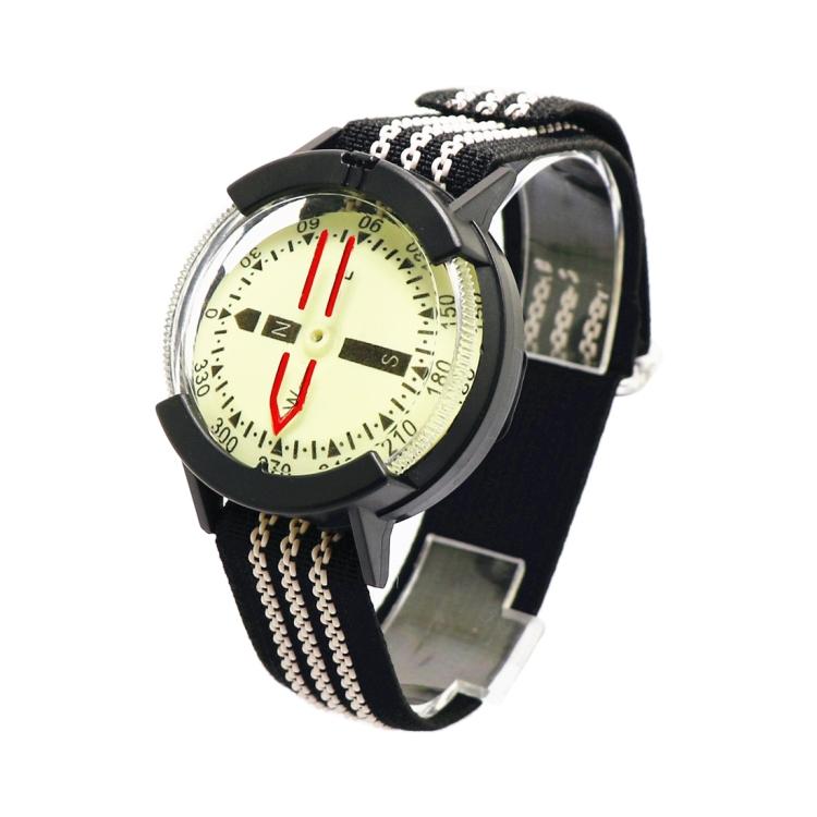 Cheap Price Comfortable Elastic Strap Underwater Diving Compass Pressure Corrosion Resistant Compass Watch With Luminous чёрный