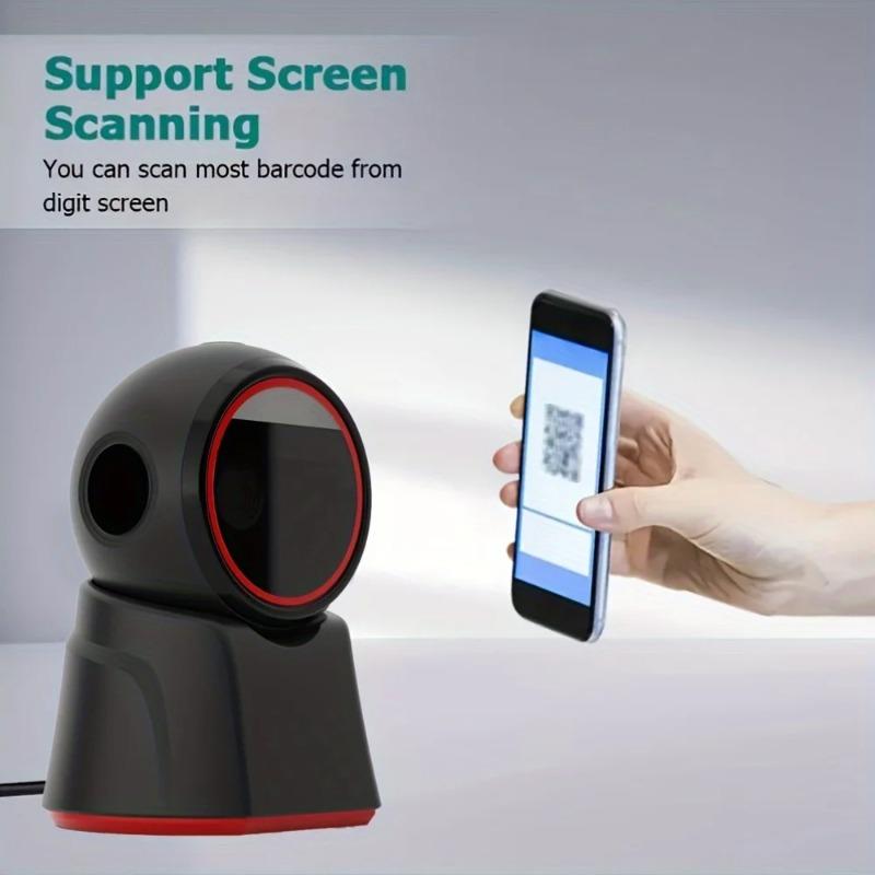 Wired 2D Barcode Scanner Desktop Scanning Platform Auto QR Code Data Matrix PDF417 Bar Code Reader USB For Retail Supermarket