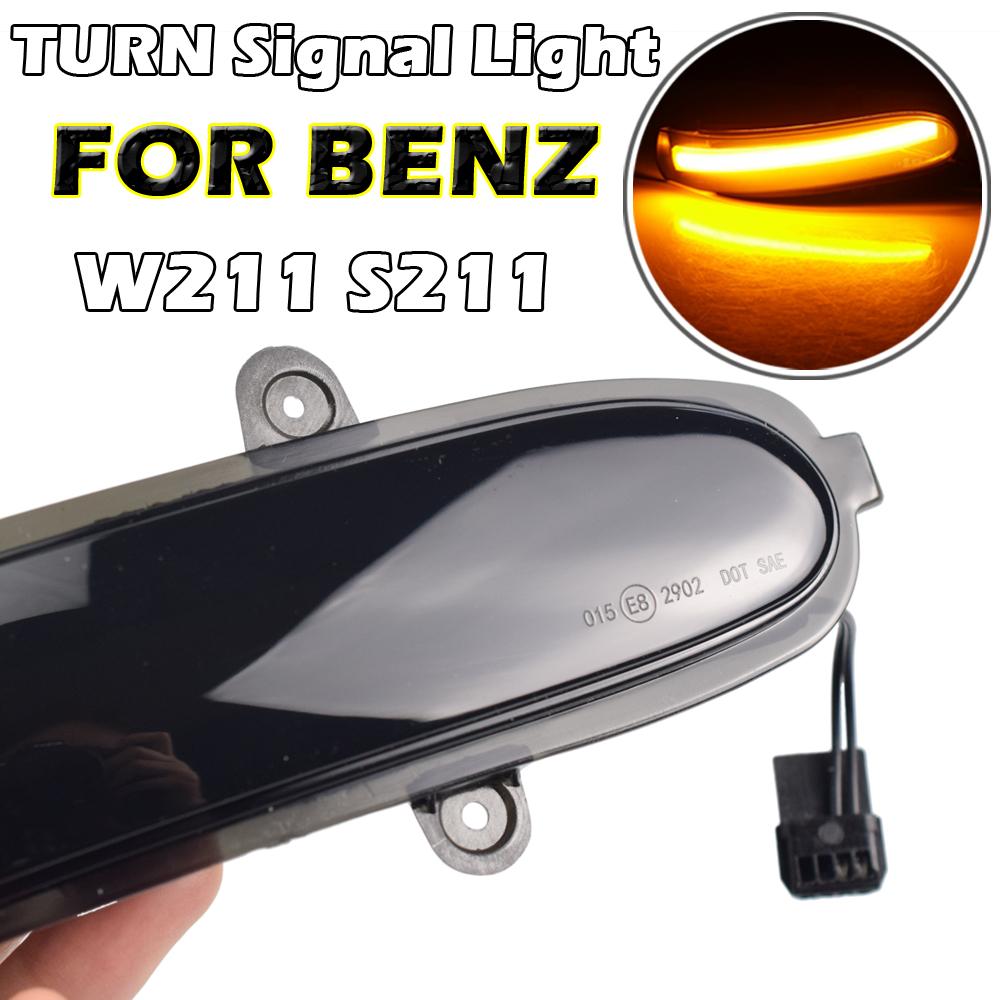 2Pcs Dynamic Indicator Blinker For Mercedes Benz E Class W211 S211 2002-07 G Class W463 LED Turn Signal Side Mirror Light