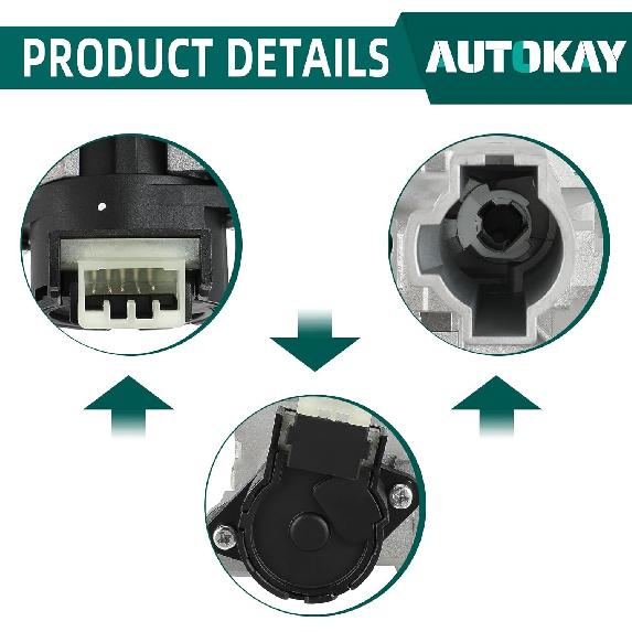 AUTOKAY 15795322 Ignition Lock Cylinder Housing W. Passlock Sensor Fits For Chevrolet Colorado For GMC Canyon Hummer H3 H3T Isuzu I-280 I-290 I-350