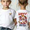 One Piece Japanese Anime Print Cotton TShirt Luffy Zoro Childrens Casual Short Sleeve Tee Kids Luffy Tshirt Family Clothing