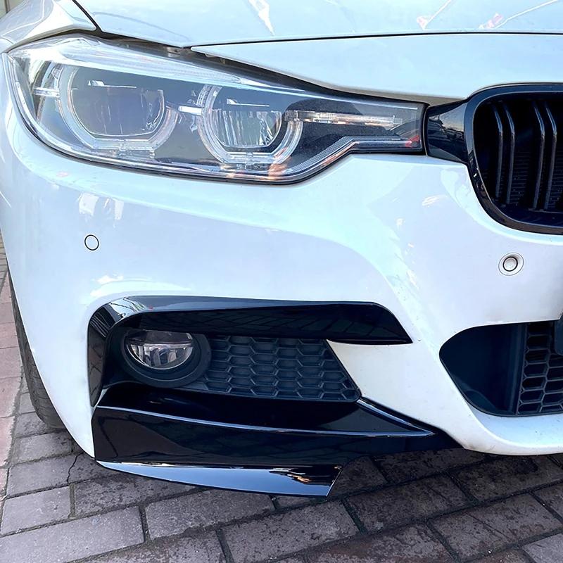 2 pezzi Splitter Paraurti Anteriore Auto per BMW Serie 3 F30 F31 Pacchetto M 2013-2019