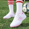 Nuove Scarpe da Calcio per Bambini Traspiranti Scarpe da Calcio da Ragazza con Lacci Scarpe da Calcio da Uomo per Erba Sintetica Scarpe da Allenamento Antiscivolo