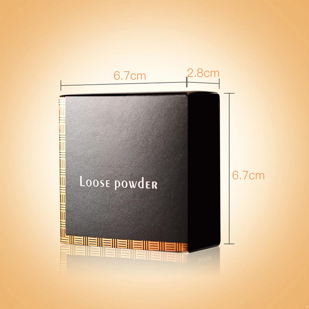Seidiges mattes loses Puder, atmungsaktives leichtes Fixierpuder zur Verbesserung des Strahlen und zur Definition der Gesichtszüge, Einzelstück