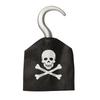 Halloween Pirate Prop Set: Caribbean Captain Hat, Hook, Eye Patch, Headscarf, Horn, Treasure, and Toy Gun.
