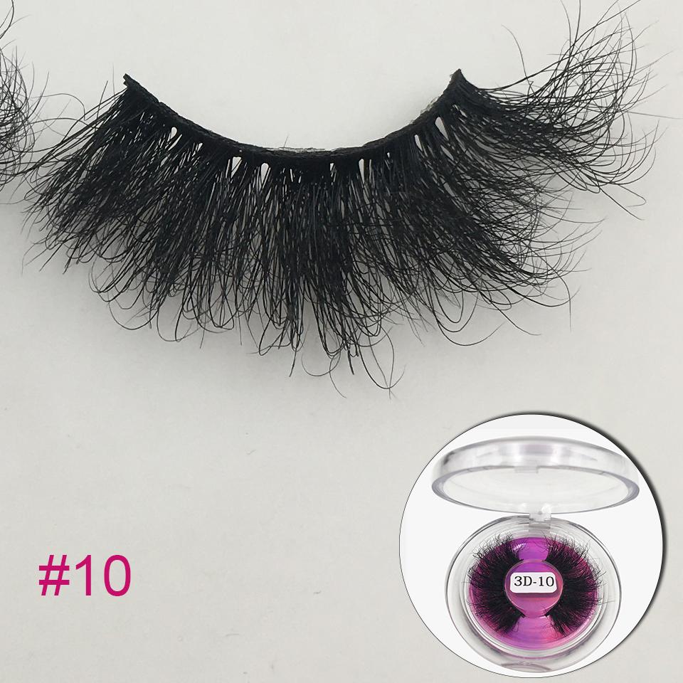 RED SIREN Mink Eyelashes 25mm Lashes 1 Pair Fluffy Messy 3D False Eyelashes Long Natural Lashes Wholesale Makeup Mink Lashes
