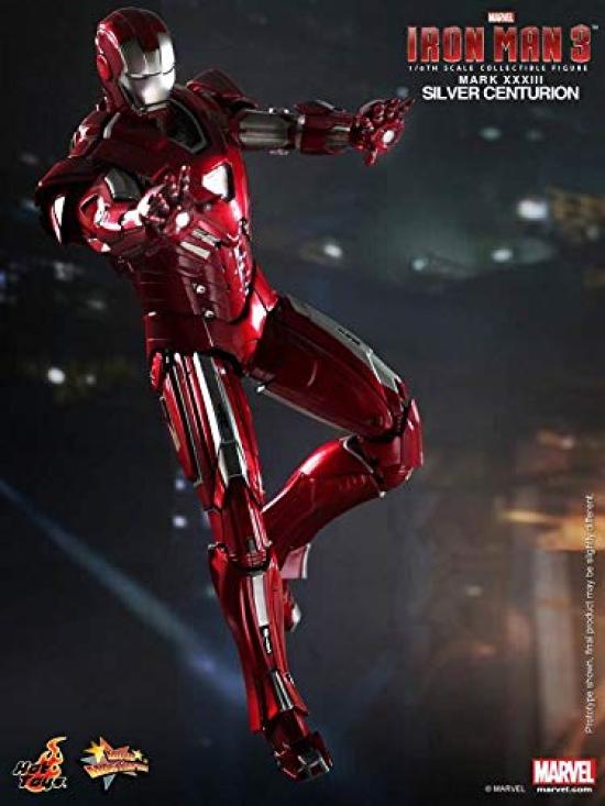 Movie Masterpiece Iron Man 3 Měřítková figurka Iron Man Mark 33 1/6 (Stříbrný centurion)