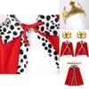 New 80cm White Polka Dot Cape For Halloween King Costume
