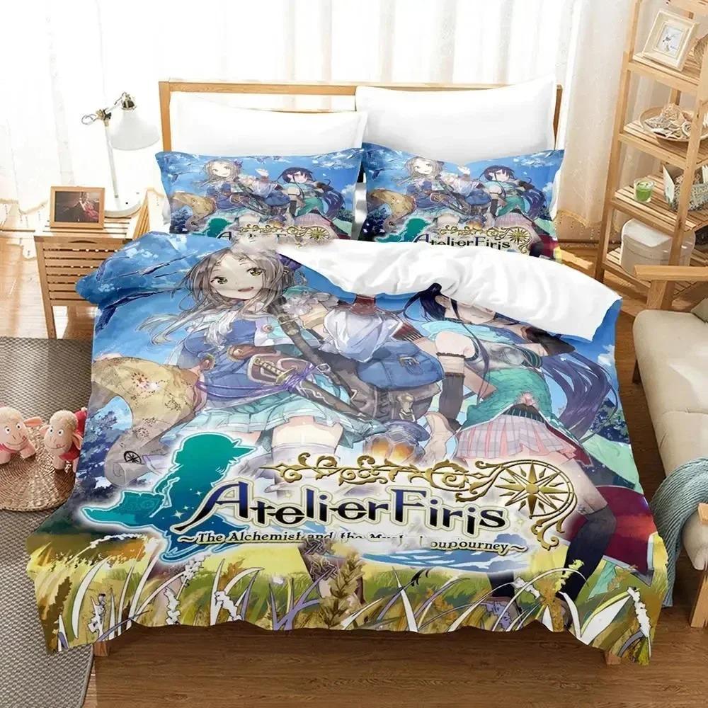 3D Print Anime Atelier Sophie Bedding Set Duvet Cover Bed Set Quilt Cover Pillowcase Comforter King Queen Size Home Textiles