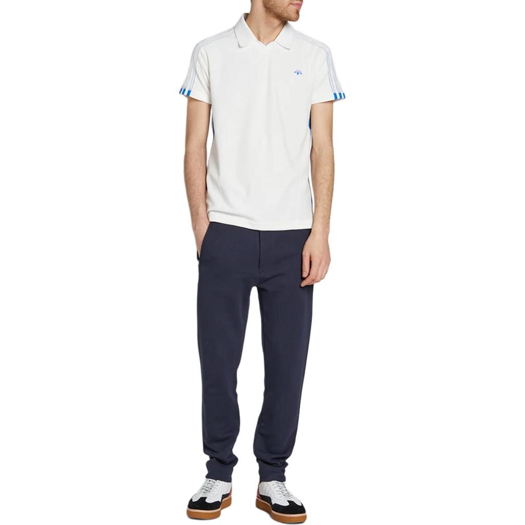 adidas Originals Alexander Wang Velour Fashion Soft Comfortable Versatile Short Sleeve Polo Shirt Unisex Tops White BR6214